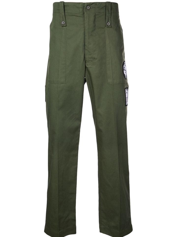 Yang Li High-rise Straight Trousers - Green