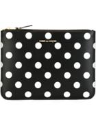 Comme Des Garçons Wallet Polka Dot Clutch - Black