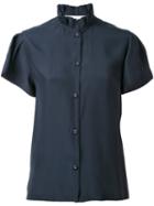 Société Anonyme - 'victoria' Shirt - Women - Silk - 1, Blue, Silk