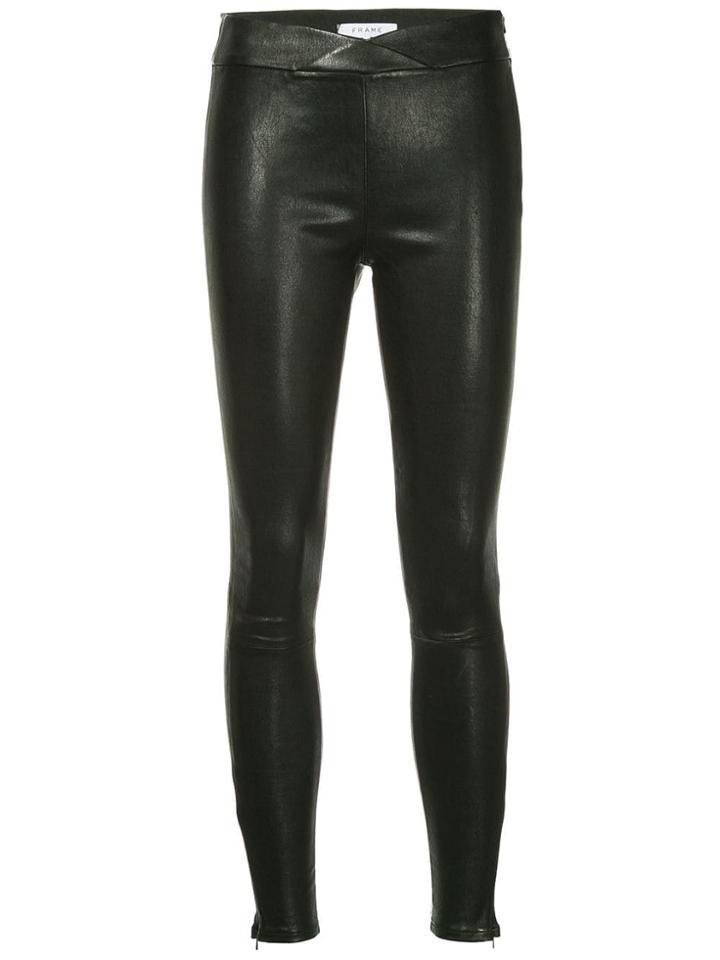 Frame Denim Wet-look Leggings - Black