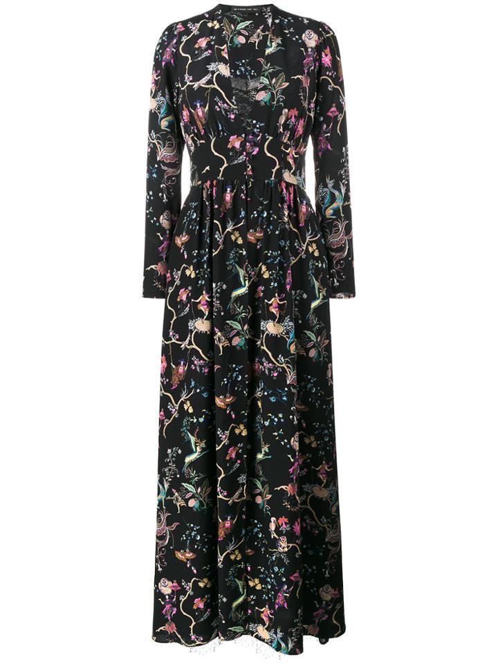 Etro Fantastic Print Long Dress - Black