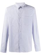 A.p.c. Long Sleeved Cotton Shirt - Blue
