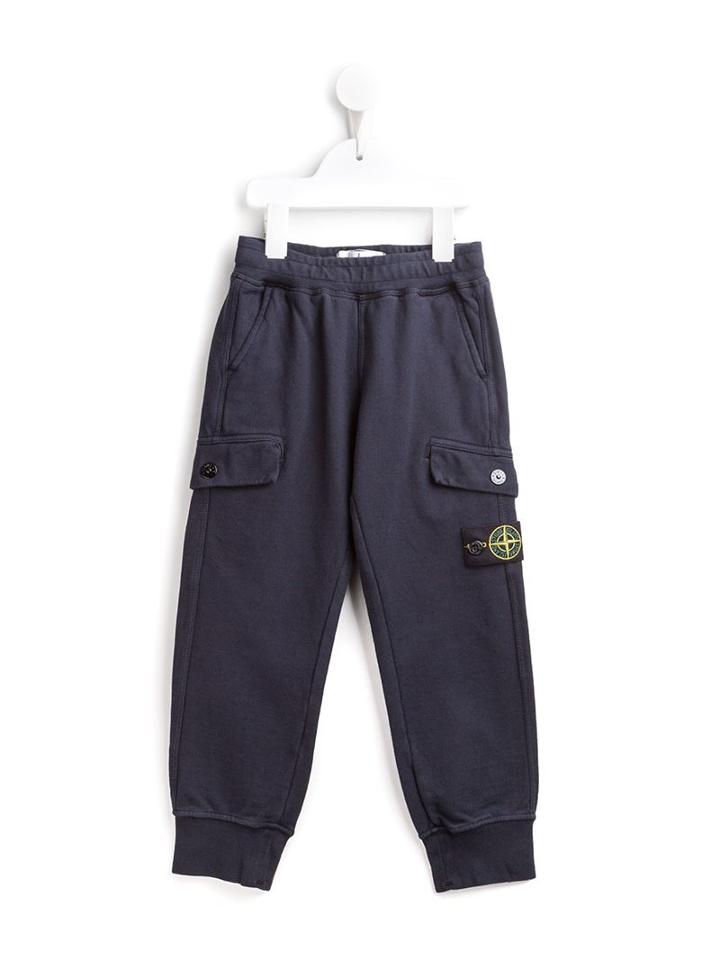 Stone Island Kids Sweat Pants, Boy's, Size: 12 Yrs, Blue