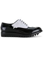 Diego Vanassibara Contrast Brogues Shoes - Black