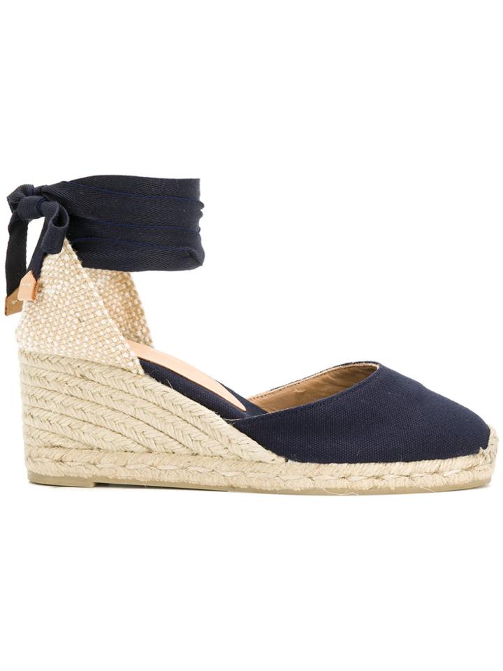 Castañer Carina Espadrille Wedges - Blue