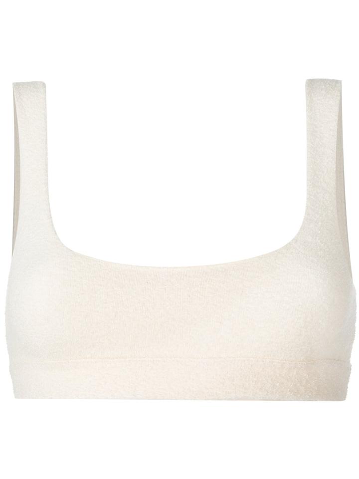 Yeezy - Knit Style Bra Top - Women - Cotton/polyamide/spandex/elastane - S, Nude/neutrals, Cotton/polyamide/spandex/elastane