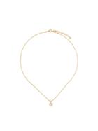 Nina Ricci Vintage 1980's Flower Pendant Necklace - Gold