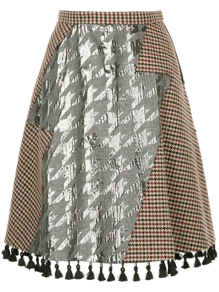 Kolor Patchwork Skirt - Grey