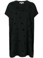 Mcq Alexander Mcqueen Swallow Print T-shirt Dress - Black