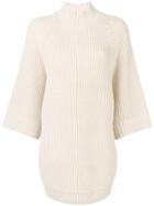 Alice+olivia Oversized Knit Sweater - Nude & Neutrals