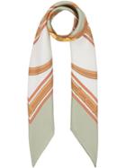 Burberry Archive Scarf Print Silk Square Scarf - Green