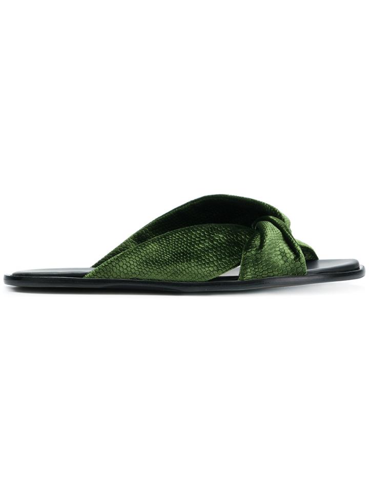 Haider Ackermann Knotted Sandals - Green