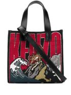 Kenzo Jungle Tiger Mountain Embroidered Tote Bag