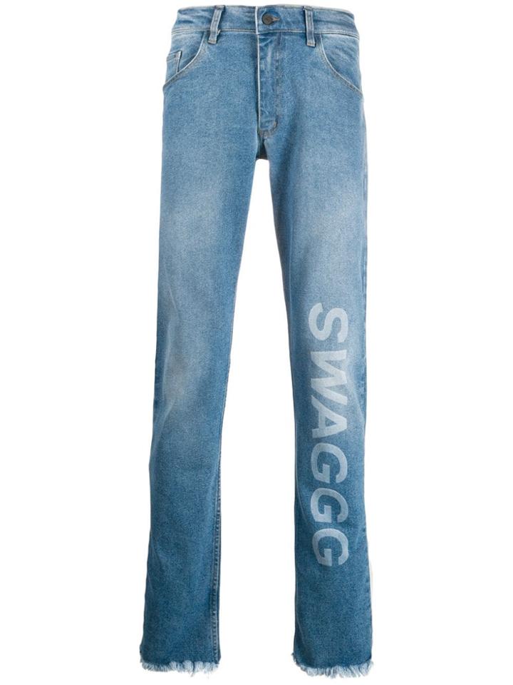 Duo Swagg Mid-rise Slim Jeans - Blue