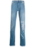 Duo Swagg Mid-rise Slim Jeans - Blue