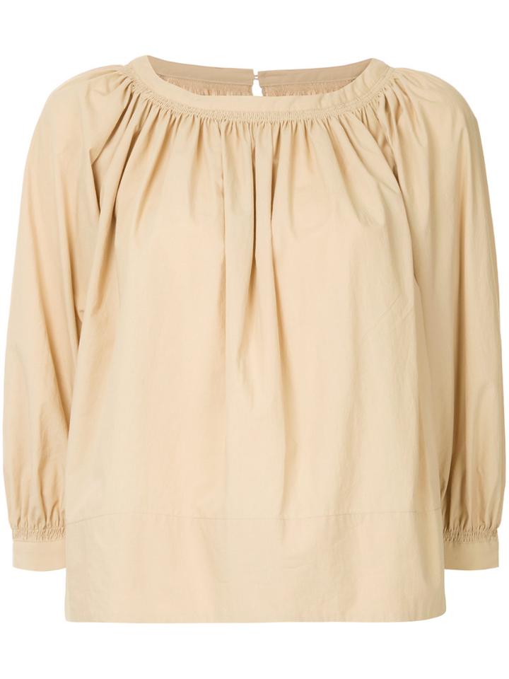 Ballsey Loose Fit Blouse - Brown