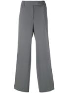 Giorgio Armani Pre-owned Pleated Cropped Trousers - Grey