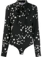 P.a.r.o.s.h. Star Pattern Body Suit - Black