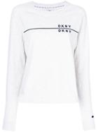 Dkny Long-sleeved Branded Sweatshirt - White