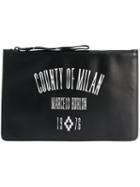 Marcelo Burlon County Of Milan - Logo Bag - Men - Leather - One Size, Black, Leather