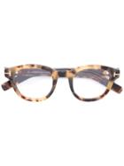 Tom Ford Eyewear Soft Square Glasses, Nude/neutrals, Acetate/metal (other)