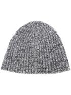 Kenzo Ribbed Beanie Hat, Men's, Grey, Polyamide/wool/alpaca