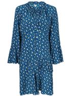 Belize Officiel Kim Daisy-print Dress - Blue