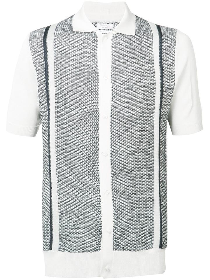 Deveaux Knitted 'resort' Shirt, Men's, Size: 3, White, Silk