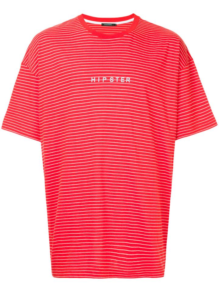 Guild Prime Striped Hipster T-shirt - Red