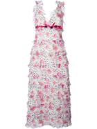 Giamba Printed Flounce Long Dress - Multicolour