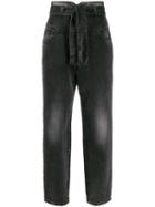 Pinko High-waisted Straight-leg Jeans - Grey