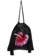 Attico Sequin Embellished Purse - Black