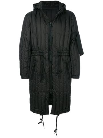 Moncler C Zipped Hooded Padded Coat - Black