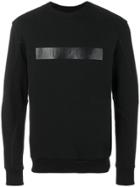 Philipp Plein Branded Chest Panel Sweatshirt - Black