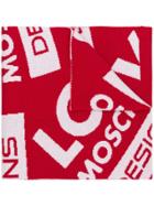Love Moschino Logo Scarf - Red