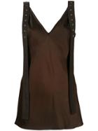 Ilaria Nistri Studded Strap Vest - Brown