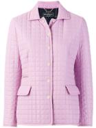 Salvatore Ferragamo Quilted Jacket - Pink & Purple