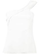 Cushnie Strapless Top With Twist At Bodice - White