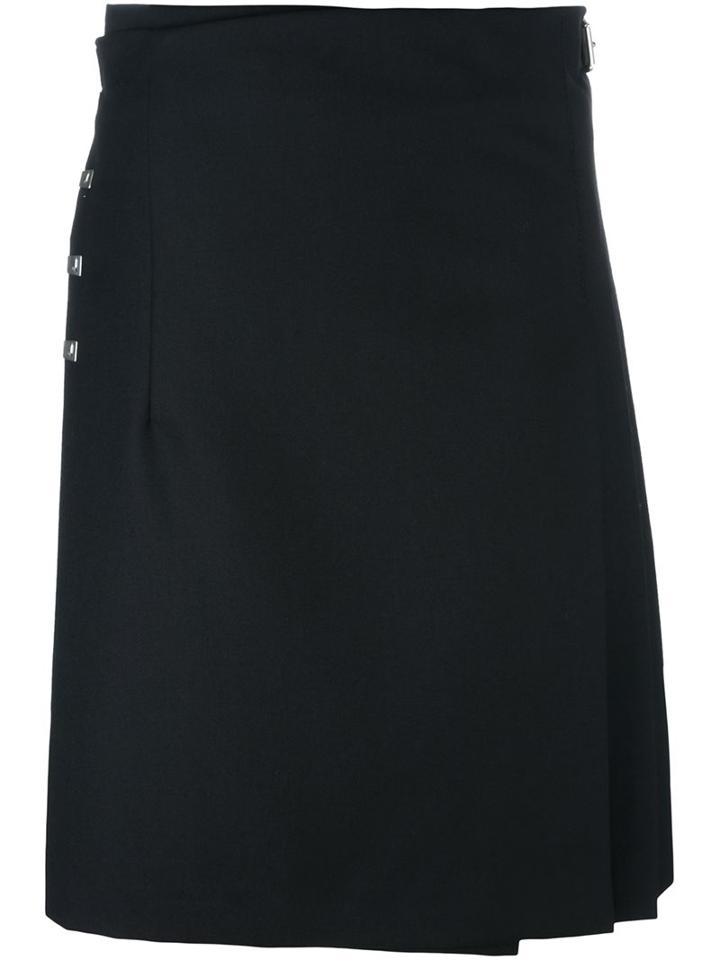 Alyx Back Pleated Buttoned Skirt, Women's, Size: Xs, Black, Wool