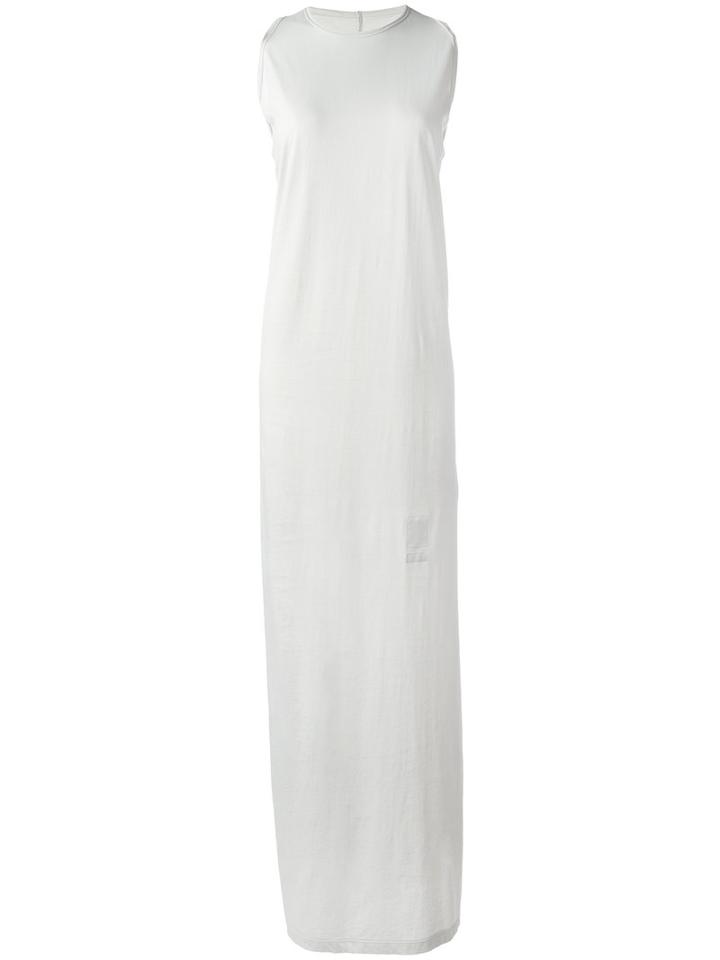Rick Owens Drkshdw Maxi Dress, Women's, Size: Small, Grey, Cotton