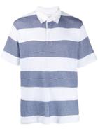 Saturdays Nyc Striped Polo Shirt - White