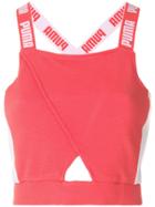 Puma Logo Strap Crop Top - Yellow & Orange