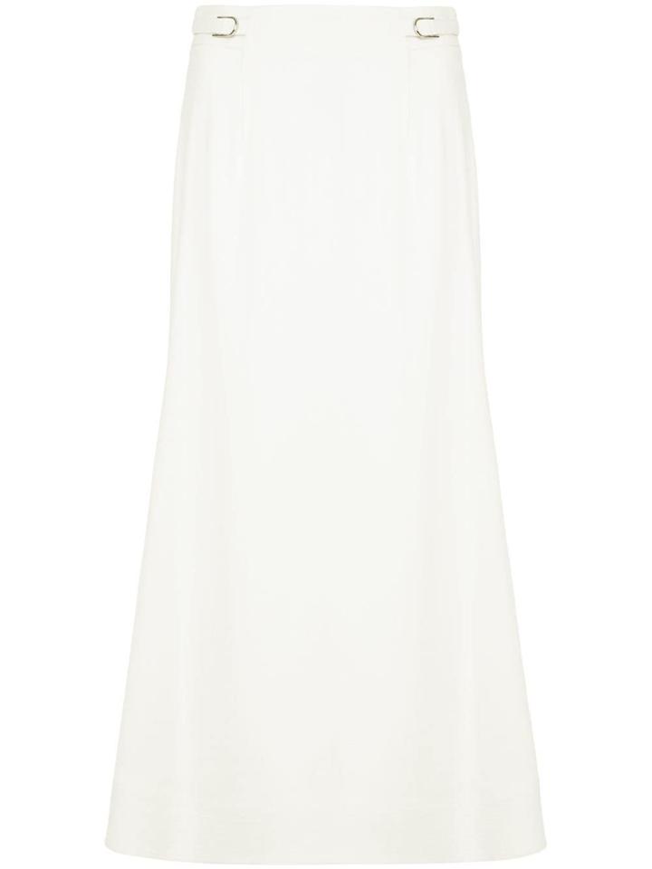 Gabriela Hearst A-line Midi Skirt - White