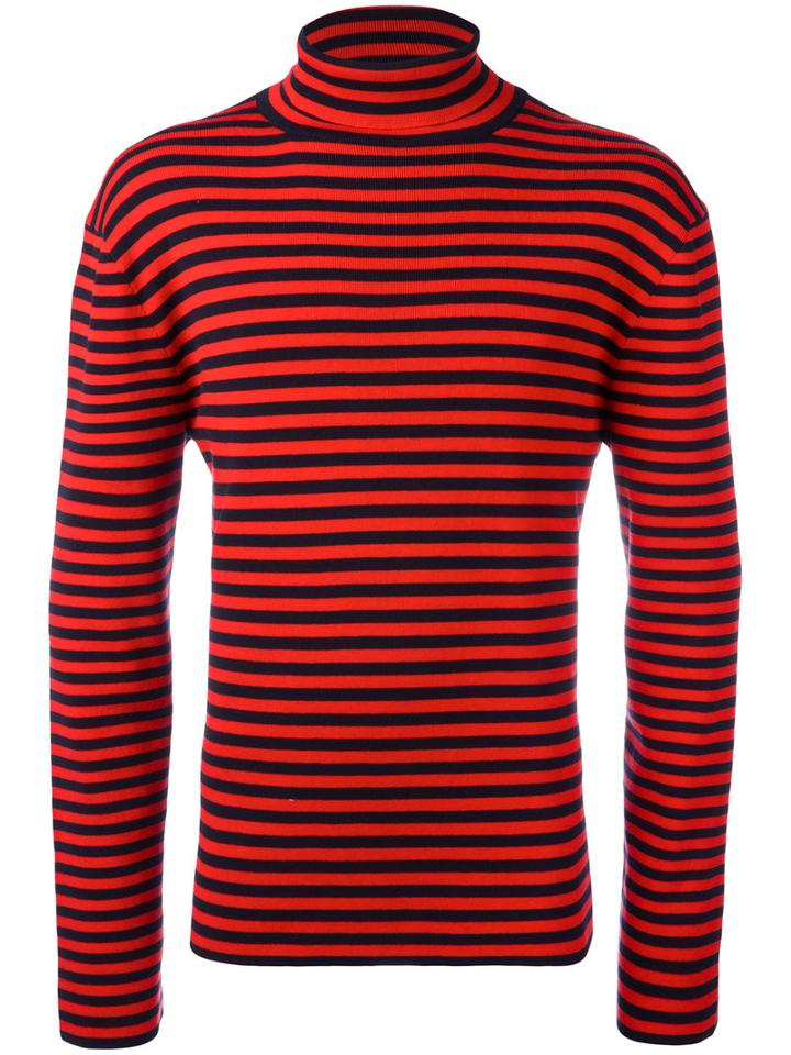 Gucci - Striped Turtleneck - Men - Cotton - S, Red, Cotton