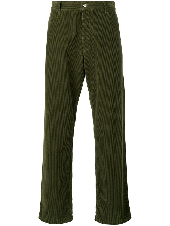 Ami Alexandre Mattiussi - Large Fit Trousers - Men - Cotton - M, Green, Cotton