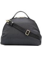 Borbonese Logo Satchel Bag - Black