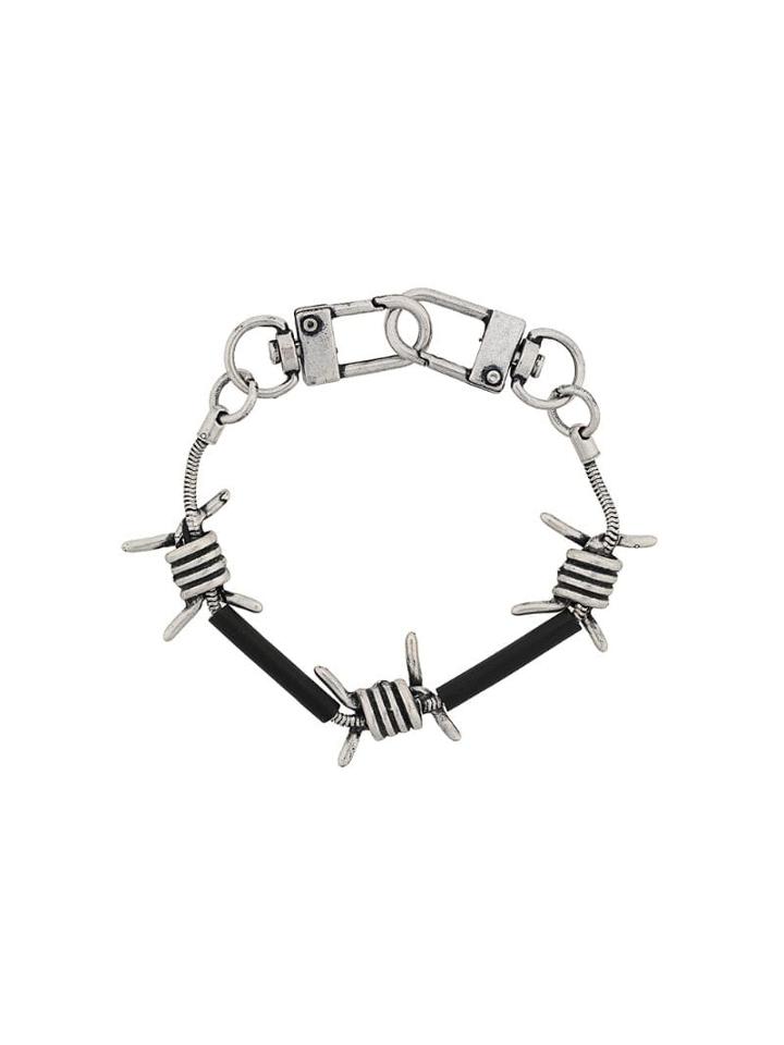 Heron Preston Barbwire-detail Bracelet - Metallic