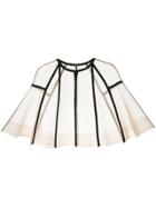 Alex Perry Darby Cape - Nude & Neutrals