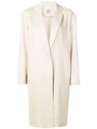 Eleventy Single Breasted Coat - Neutrals