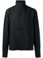 J.w.anderson Standing Collar Buttoned Jacket, Men's, Size: 44, Black, Linen/flax